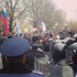 В Донецке начался пророссийский митинг. Под флагами РФ требуют русский язык и федерализацию