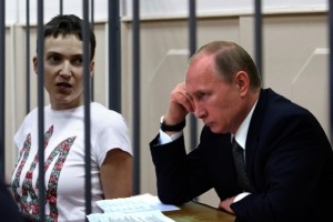 Nadiya-Savchenko-i-Volodimir-Putin.-Kolazh-Novinarnya